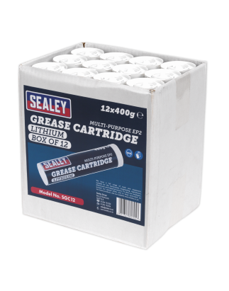 Cartouche de graisse EP2 Lithium 400 g Lot de 12