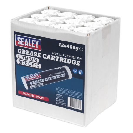 Cartouche de graisse EP2 Lithium 400 g Lot de 12