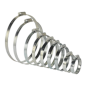 Assortiment de colliers de serrage 26 pièces Ø44-160 mm plaqué zinc