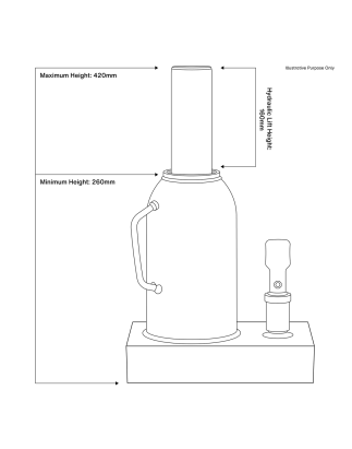 Cric-bouteille 30 tonnes