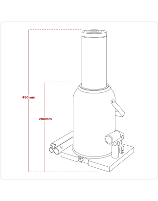 Cric-bouteille 50 tonnes