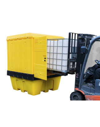 IBC Spill Pallet with Weathertight Hardcover