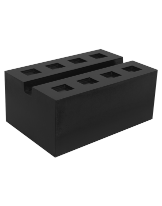 Slotted Rubber Support Block for Viking Jacking Beams 80mm