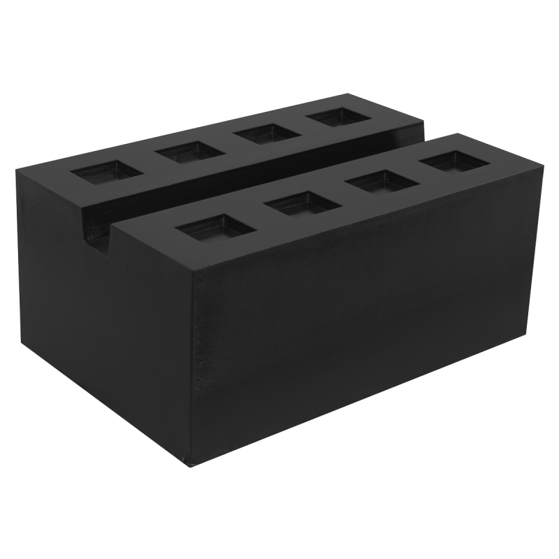 Slotted Rubber Support Block for Viking Jacking Beams 80mm