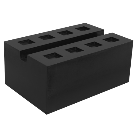 Slotted Rubber Support Block for Viking Jacking Beams 80mm