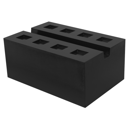 Slotted Rubber Support Block for Viking Jacking Beams 80mm