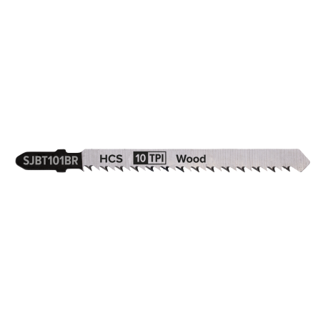 Jigsaw Blade Hard Wood Downward Cut 100mm 10tpi - Pack of 5