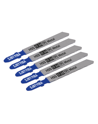 Jigsaw Blade Metal 92mm 17-24tpi - Pack of 5