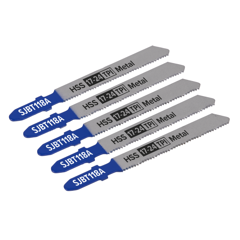 Jigsaw Blade Metal 92mm 17-24tpi - Pack of 5