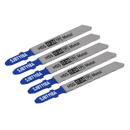 Jigsaw Blade Metal 92mm 17-24tpi - Pack of 5