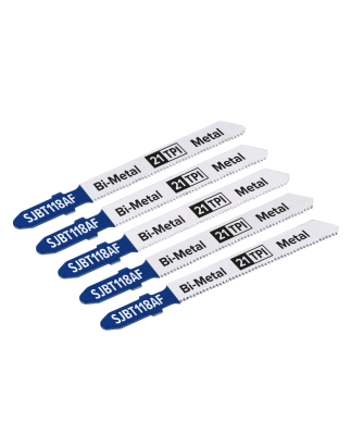 Jigsaw Blade Metal 75mm 21tpi - Pack of 5