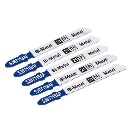 Jigsaw Blade Metal 75mm 21tpi - Pack of 5