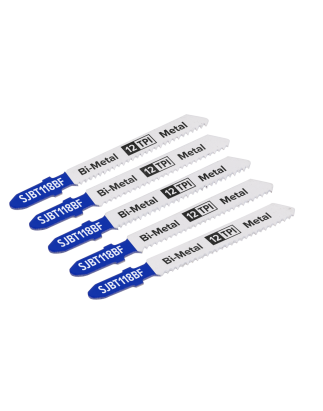 Jigsaw Blade Metal 75mm 12tpi - Pack of 5