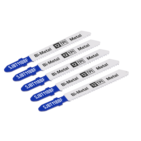 Jigsaw Blade Metal 75mm 12tpi - Pack of 5