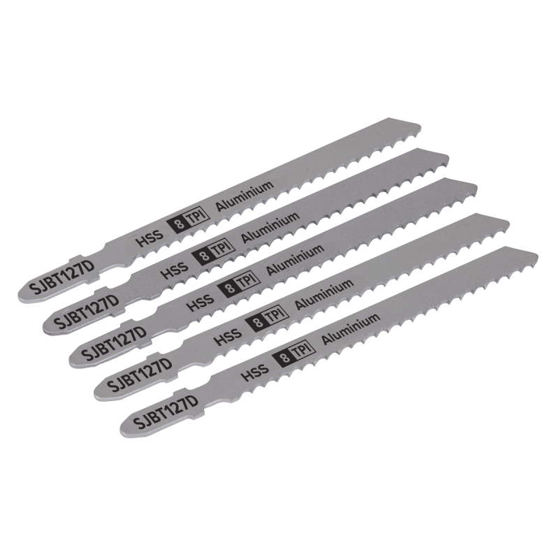 Jigsaw Blade Aluminium 100mm 8tpi - Pack of 5