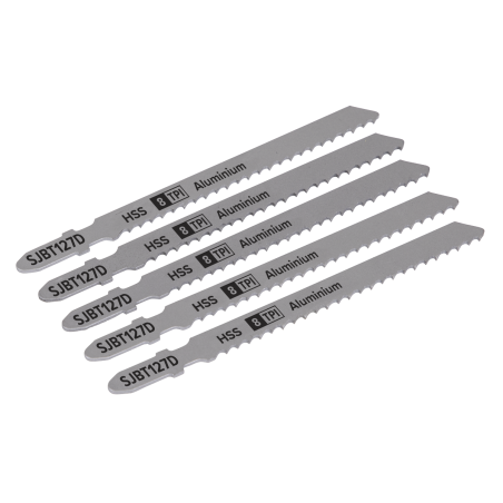 Jigsaw Blade Aluminium 100mm 8tpi - Pack of 5