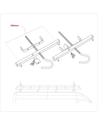 Ladder Roof Rack Clamps