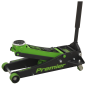 Premier Low Profile Trolley Jack with Rocket Lift 3 Tonne - Green