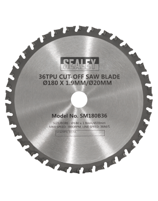 Cut-Off Saw Blade Ø180 x 1.9mm/Ø20mm 36tpu