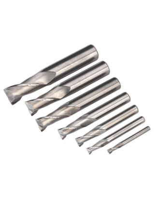 HSS End Mill Set 2 Flute 4-16mm