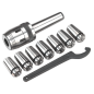 Jeu de mandrins de fraisage MT3-M12 4-16mm