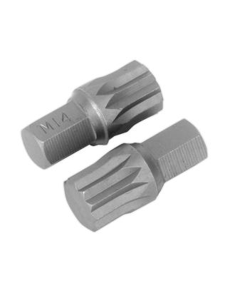 Spline Bit M14 x 30mm Pack of 2