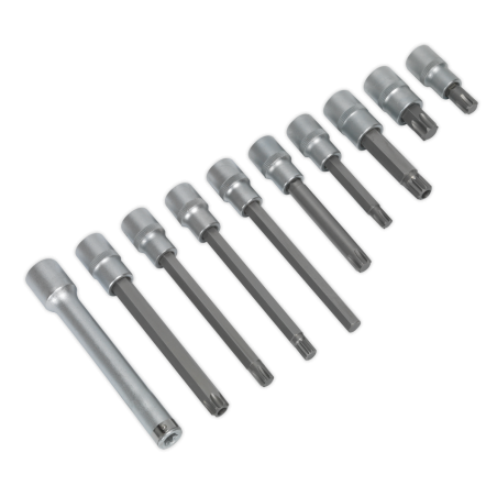 Head Bolt Socket Bit Set 10pc 1/2"Sq Drive