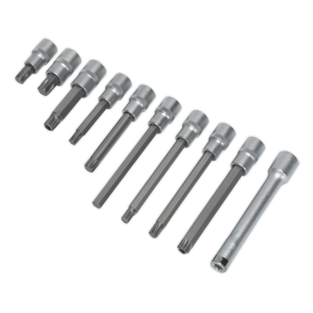 Head Bolt Socket Bit Set 10pc 1/2"Sq Drive