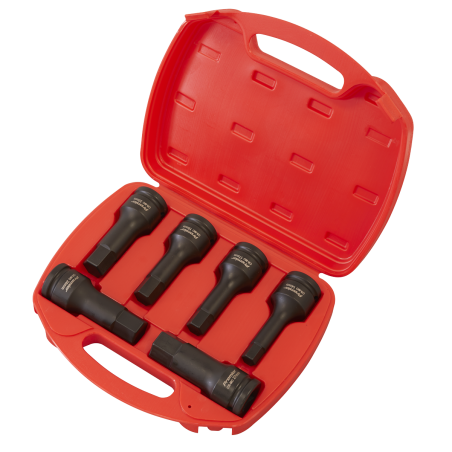 Impact Hex Socket Bit Set 6pc 3/4"Sq Drive