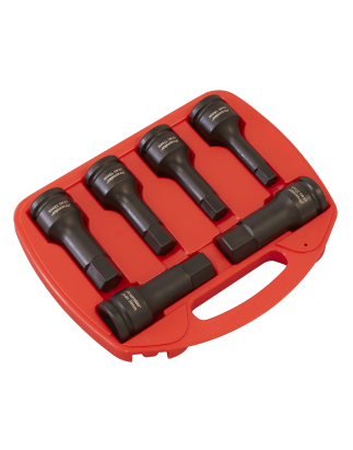 Impact Hex Socket Bit Set 6pc 3/4"Sq Drive