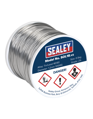 Solder Wire Quick Flow 1.2mm/18SWG 40/60 0.5kg Reel