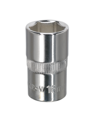 WallDrive® Socket 16mm 1/2"Sq Drive Fully Polished