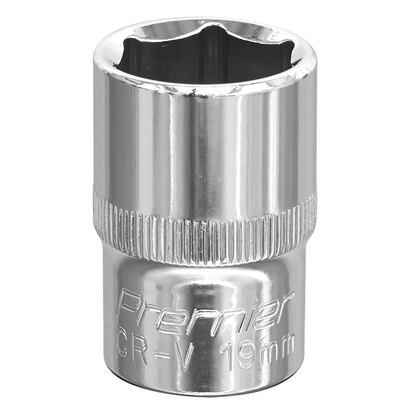 WallDrive® Socket 19mm 1/2"Sq Drive Fully Polished