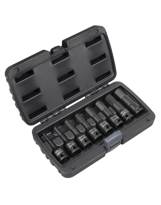 Impact Hex Socket Bit Set 8pc 1/2"Sq Drive - Imperial