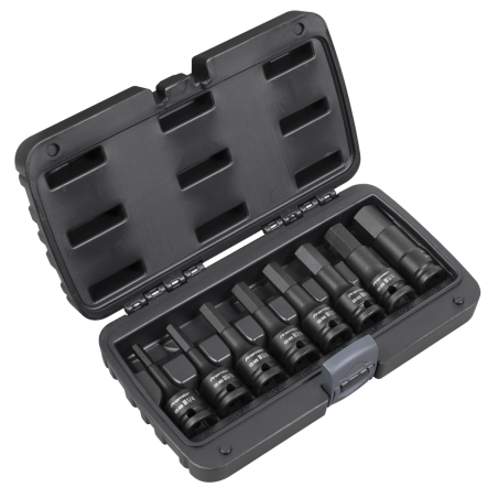 Impact Hex Socket Bit Set 8pc 1/2"Sq Drive - Imperial