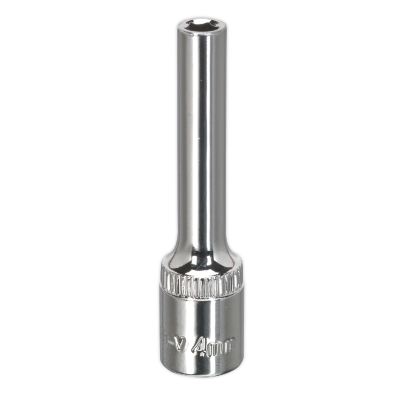 WallDrive® Socket 4mm Deep 1/4"Sq Drive Fully Polished