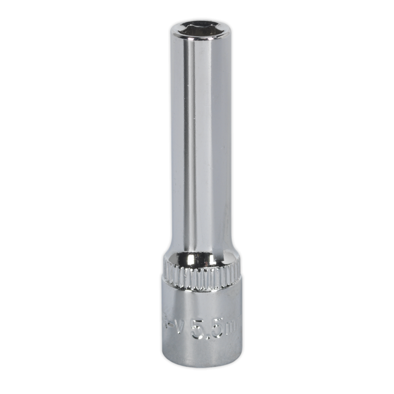 WallDrive® Socket 5.5mm 1/4"Sq Drive Deep Fully Polished