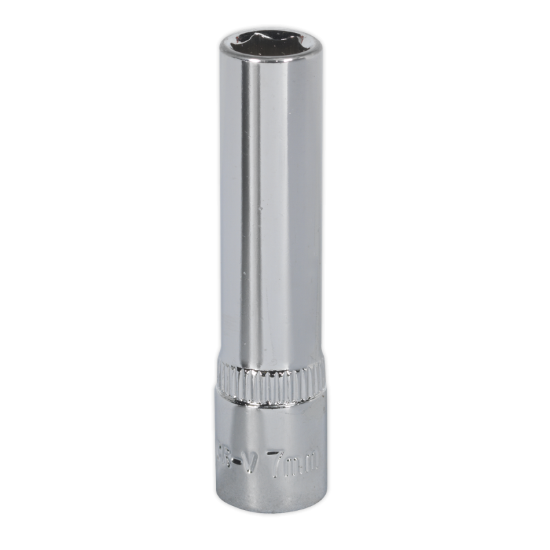 WallDrive® Socket 7mm Deep 1/4"Sq Drive Fully Polished