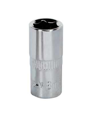 WallDrive® Socket 8mm 1/4"Sq Drive Fully Polished