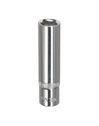 WallDrive® Socket 9mm Deep 1/4"Sq Drive Fully Polished