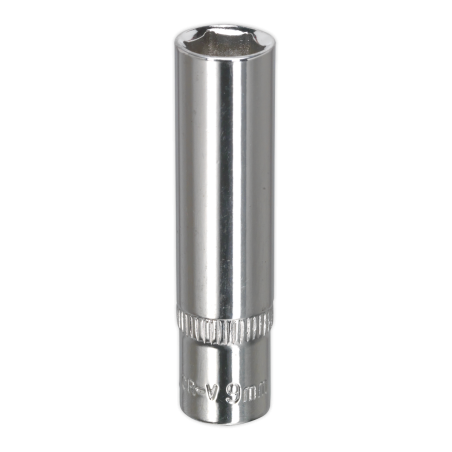 WallDrive® Socket 9mm Deep 1/4"Sq Drive Fully Polished