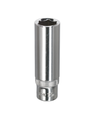 WallDrive® Socket 11mm Deep 1/4"Sq Drive Fully Polished