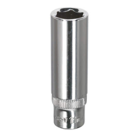 WallDrive® Socket 11mm Deep 1/4"Sq Drive Fully Polished