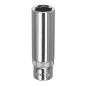 WallDrive® Socket 11mm Deep 1/4"Sq Drive Fully Polished