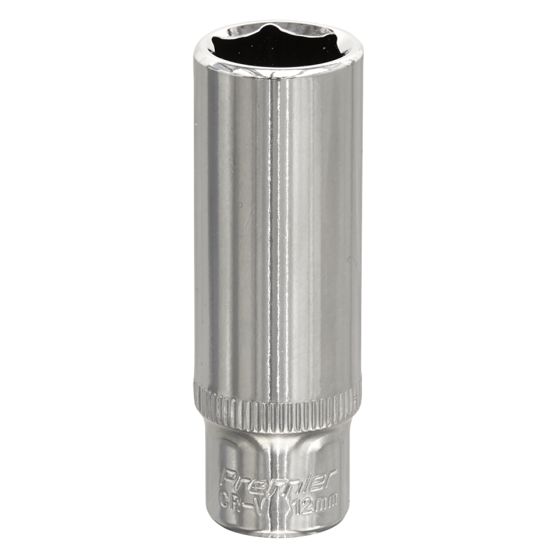 WallDrive® Socket 12mm Deep 1/4"Sq Drive Fully Polished