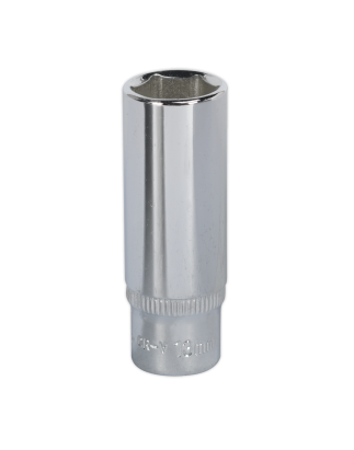 WallDrive® Socket 13mm Deep 1/4"Sq Drive Fully Polished