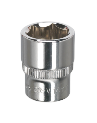 WallDrive® Socket 14mm 1/4"Sq Drive Fully Polished