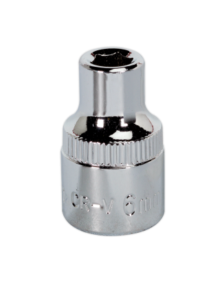 WallDrive® Socket 6mm 3/8"Sq Drive Fully Polished