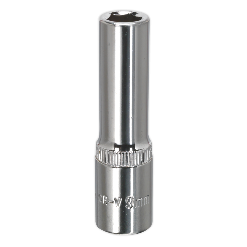 WallDrive® Socket 9mm Deep 3/8"Sq Drive Fully Polished