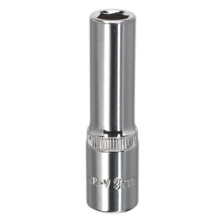 WallDrive® Socket 9mm Deep 3/8"Sq Drive Fully Polished